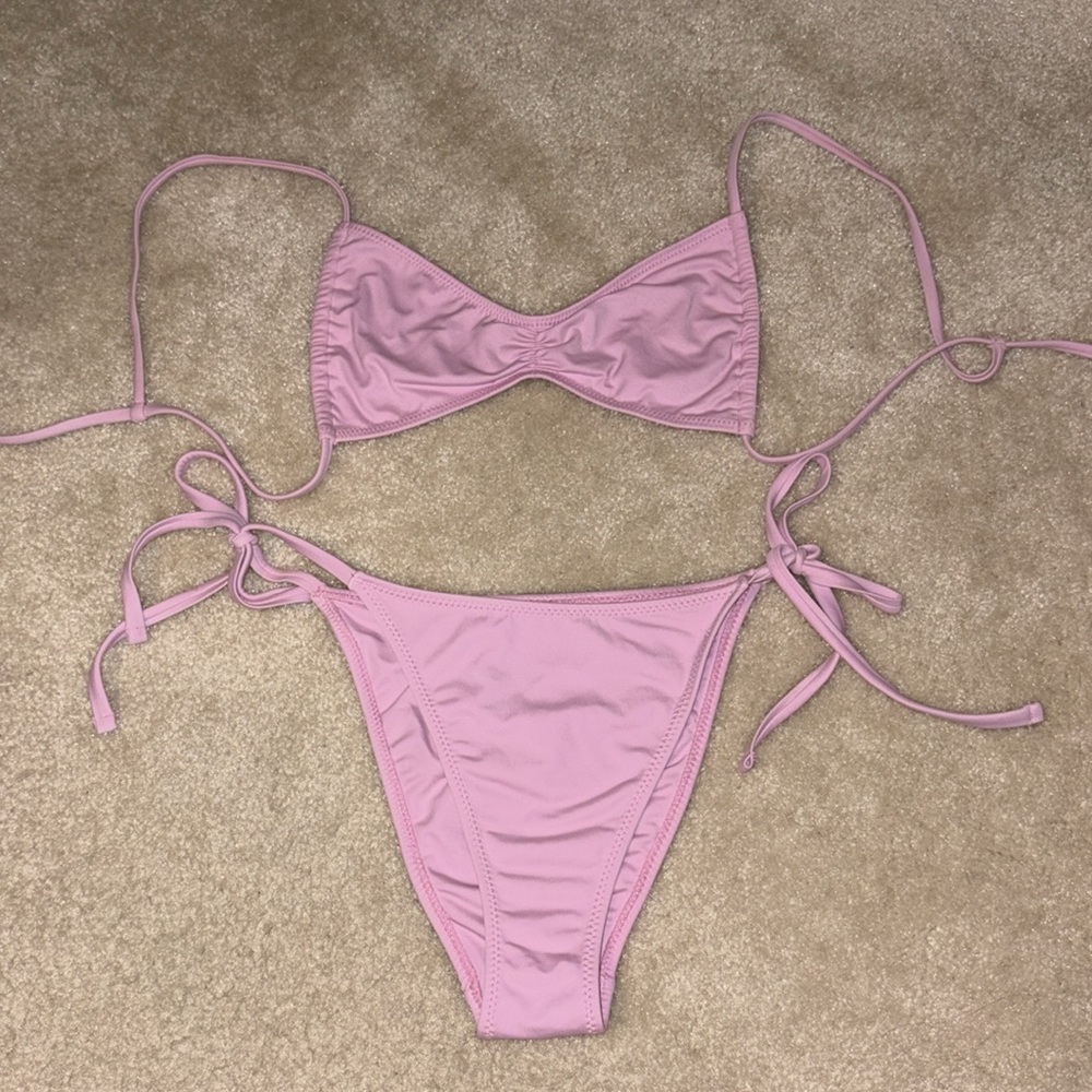 PacSun Light Pink Tie-Side Bikini Bottom - Picture 8 of 8